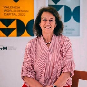 <p>Conference of the President of the World Design Organization, Luisa Bocchietto, at Feria Hábitat Valencia.</p>