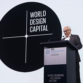 <p>Trip to India to the World Design Assembly to collect the baton for World Design Capital in 2022.</p>
